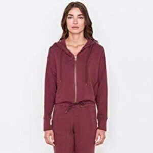 Sundry Red Peace And Love Cropped Hoodie - M/L 🇺🇸